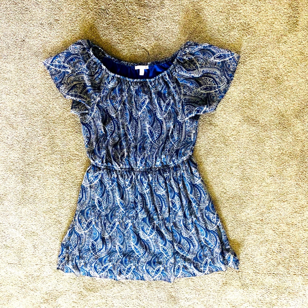 Westport Colorful Dress size 14 elastic neck and waist
